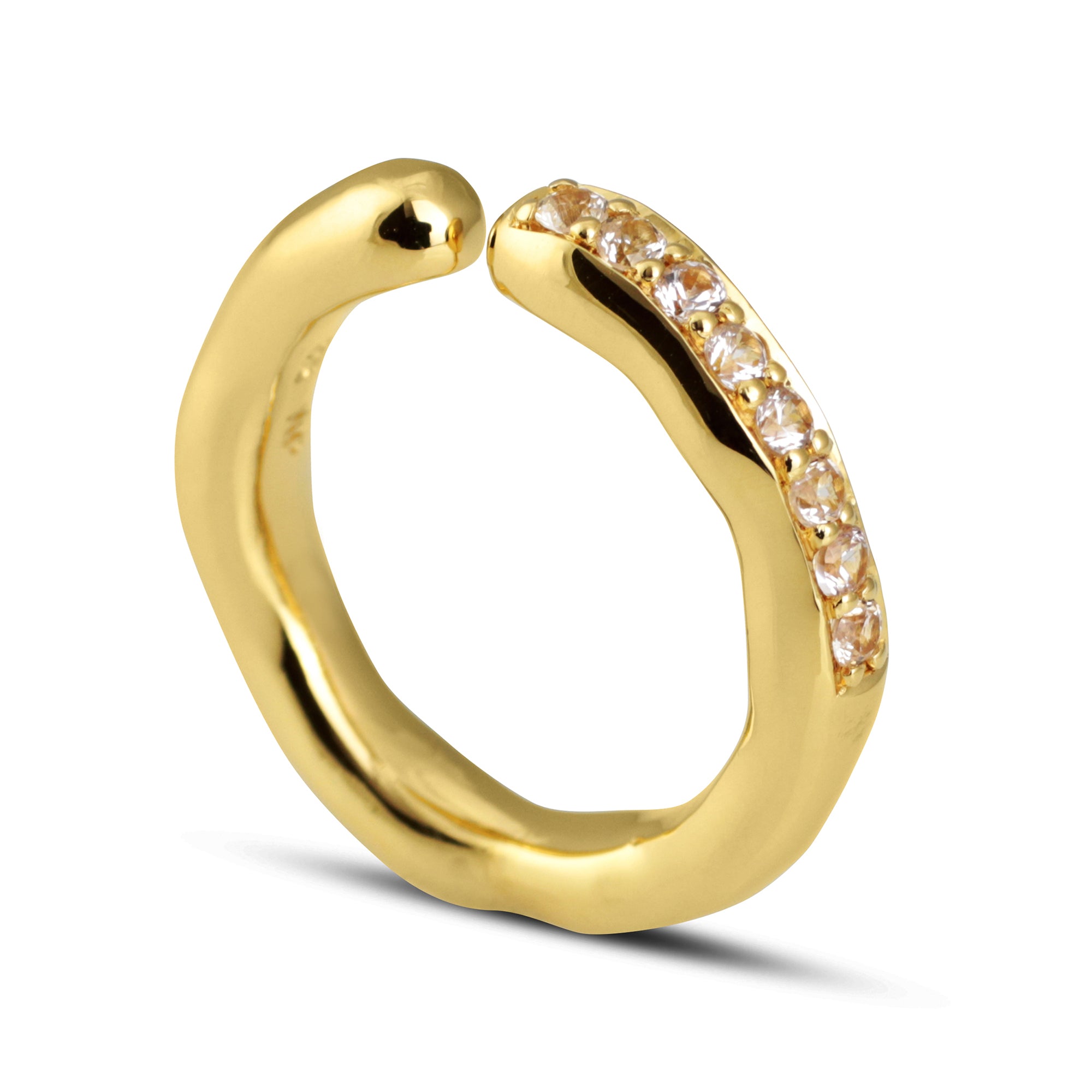 Ramo Band Pave Yellow Gold