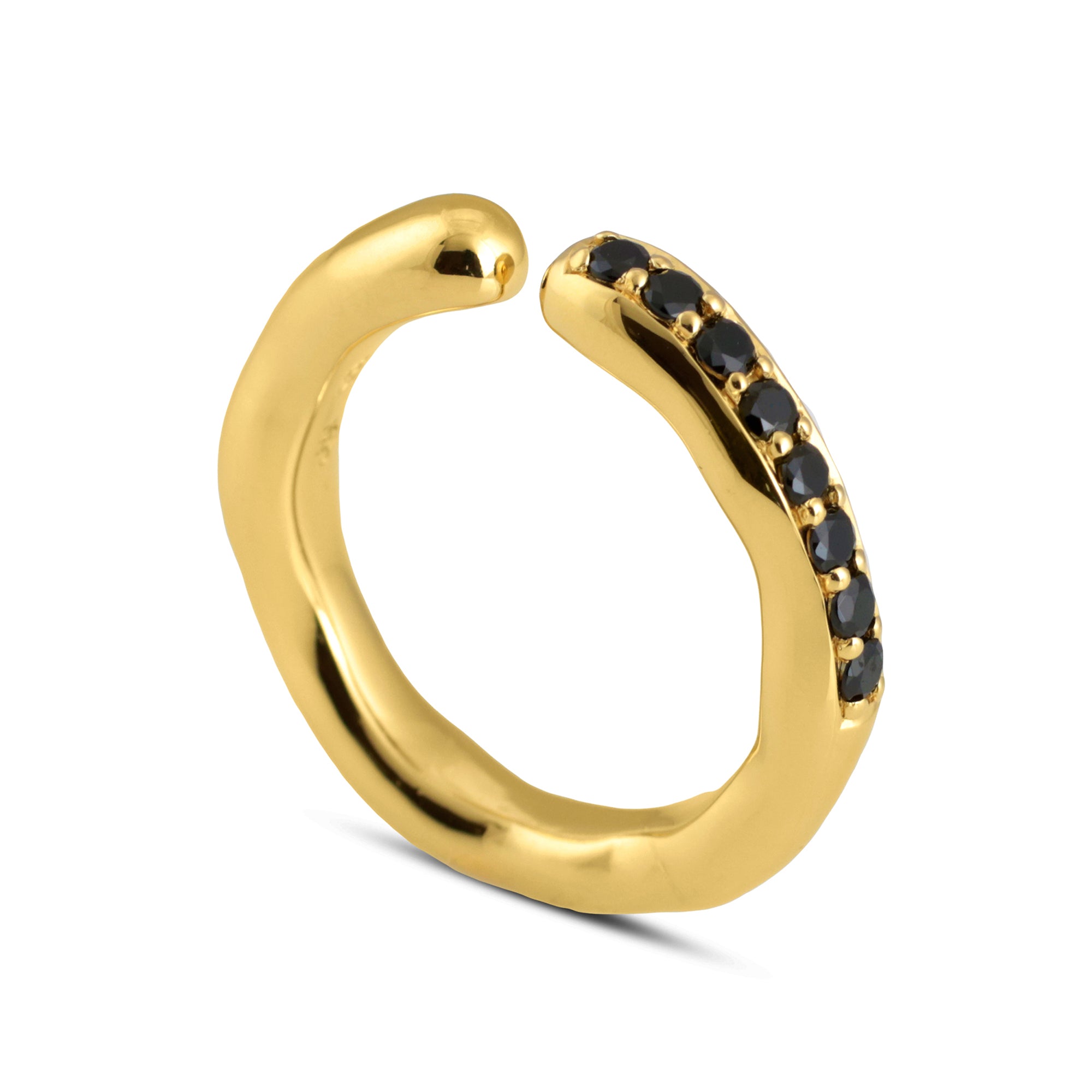 Ramo Band Pave Yellow Gold