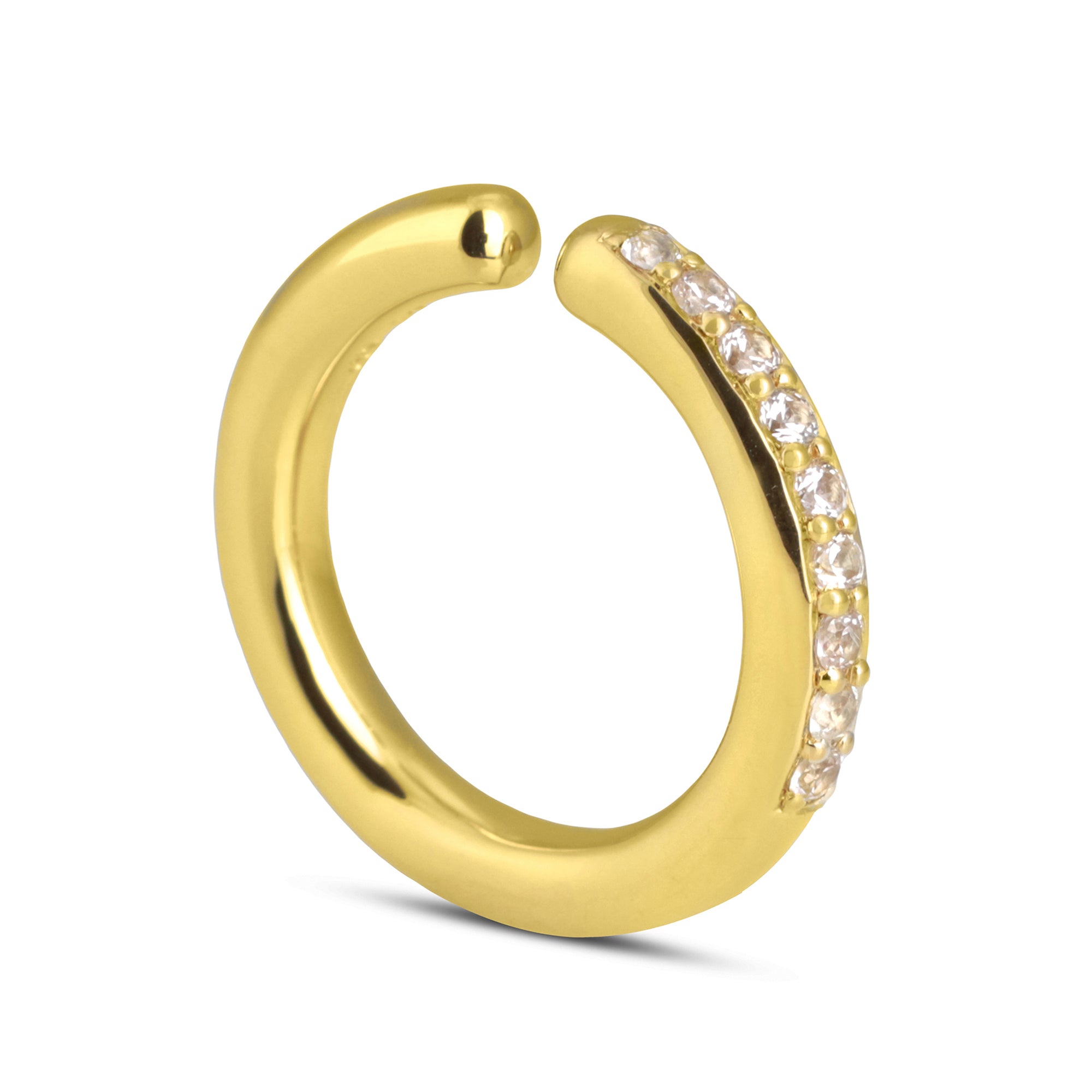 Finale Band Pave Yellow Gold