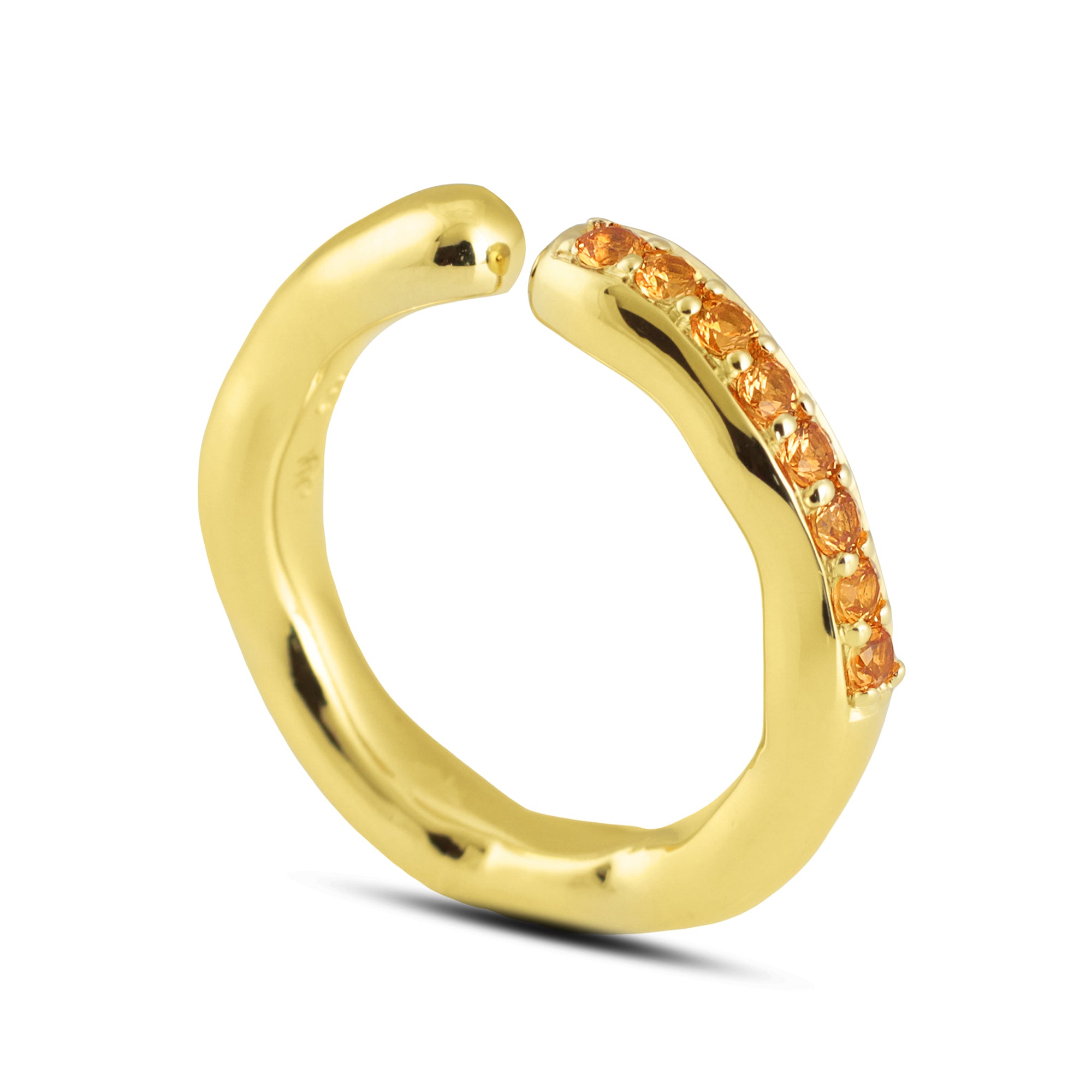 Ramo Band Pave Yellow Gold