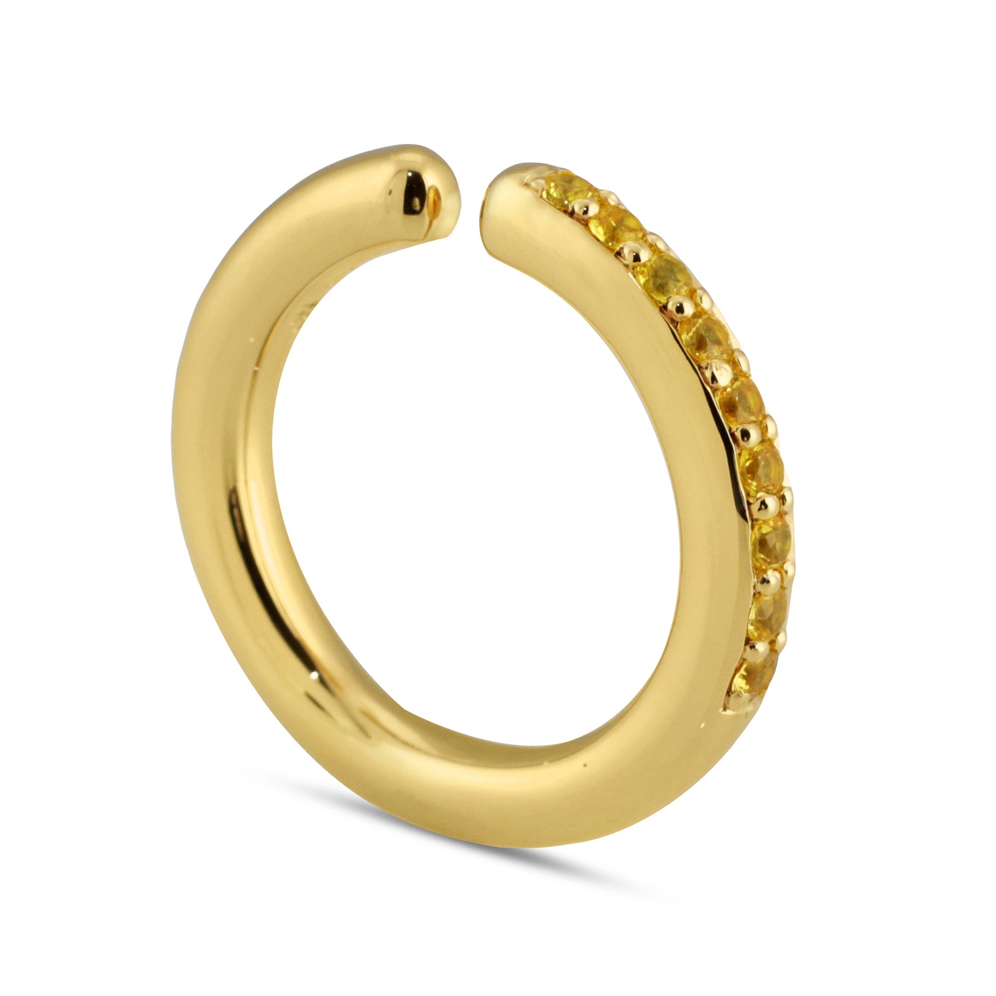 Finale Band Pave Yellow Gold